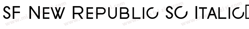 SF New Republic SC Italic字体转换